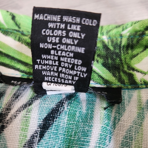 Margaret Frances Floral Top Jacket Size 14 Linen Button Purple‎ Lime Teal Tones - Picture 4 of 11